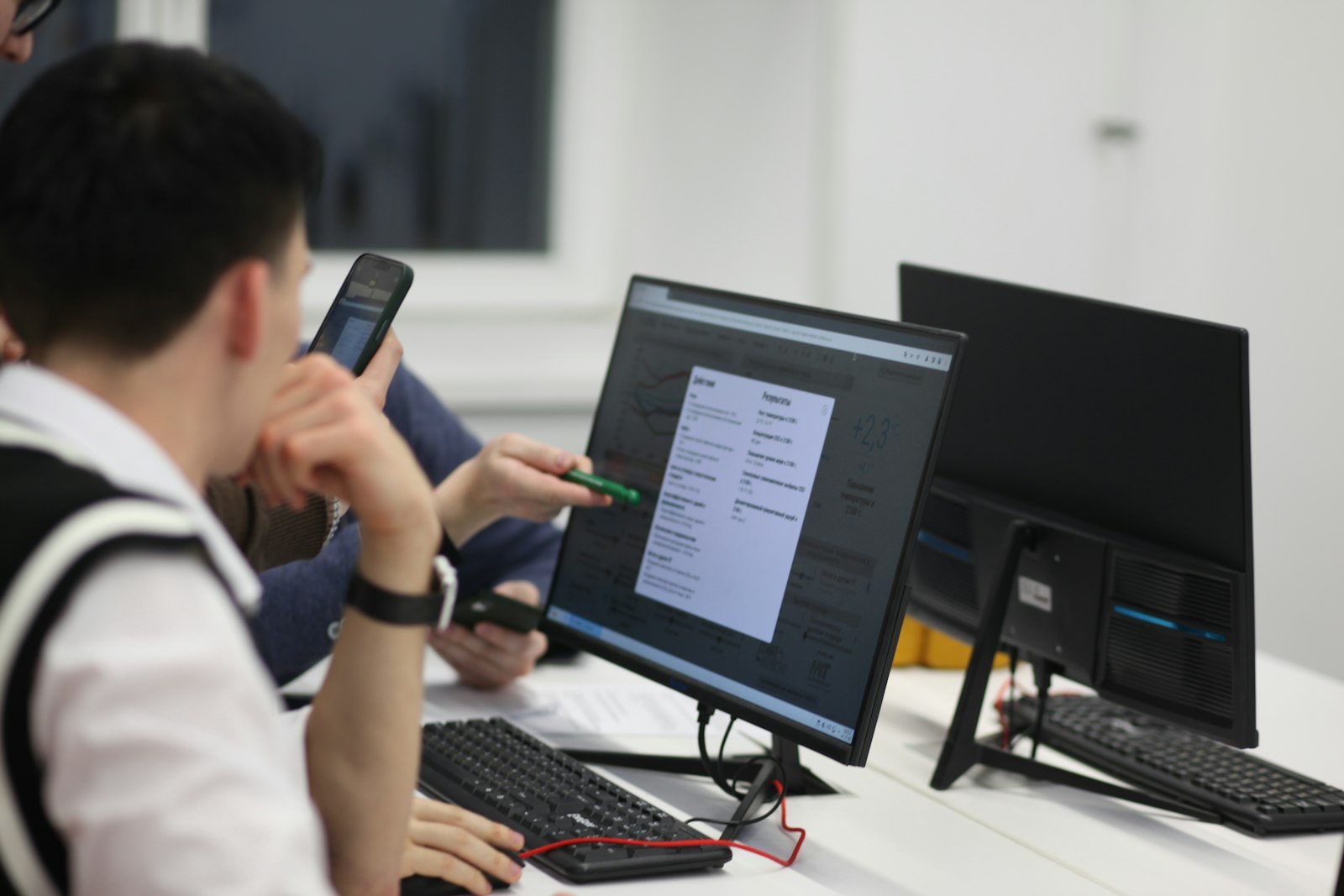 Learners practising in a hands-on IT lab